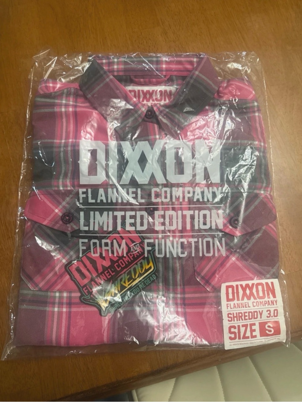 Shreddy 3.0 Pink Plaid Flannel Shirt - Size S